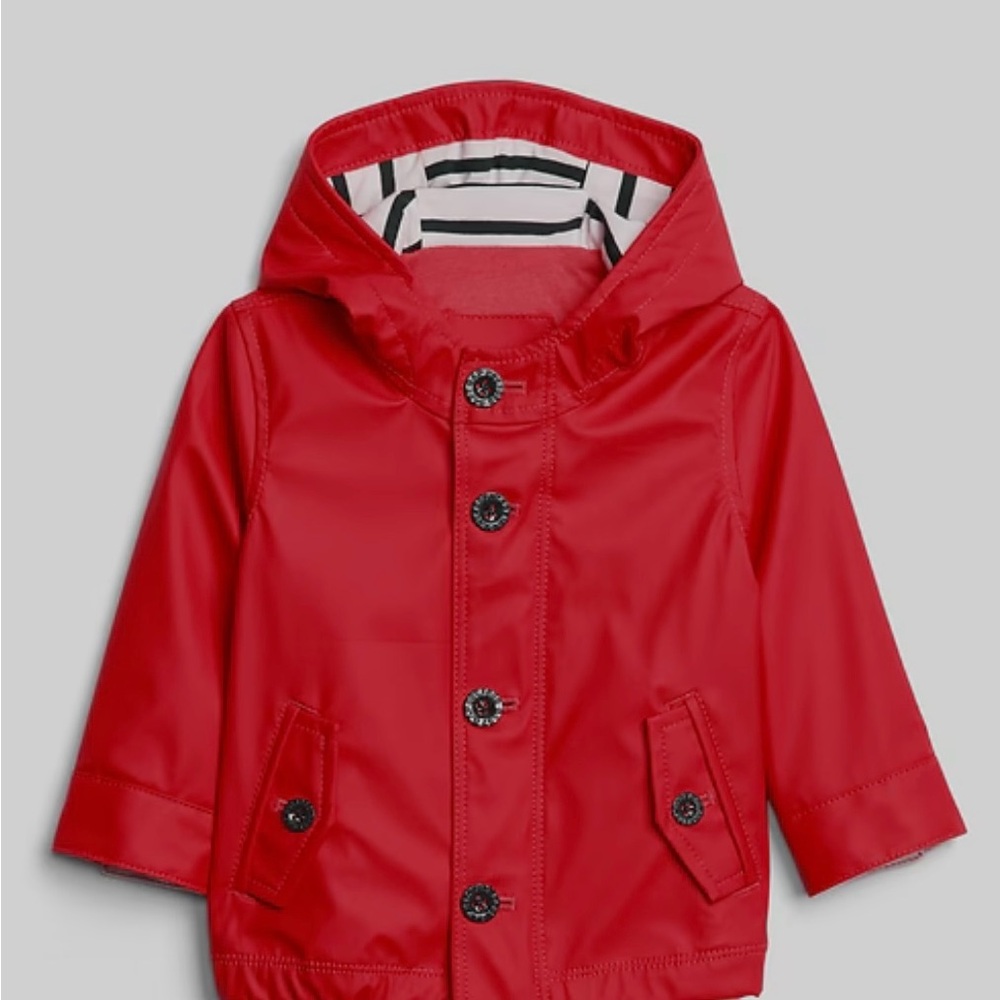 BABY GAP 6-12 Month Red Rain Coat